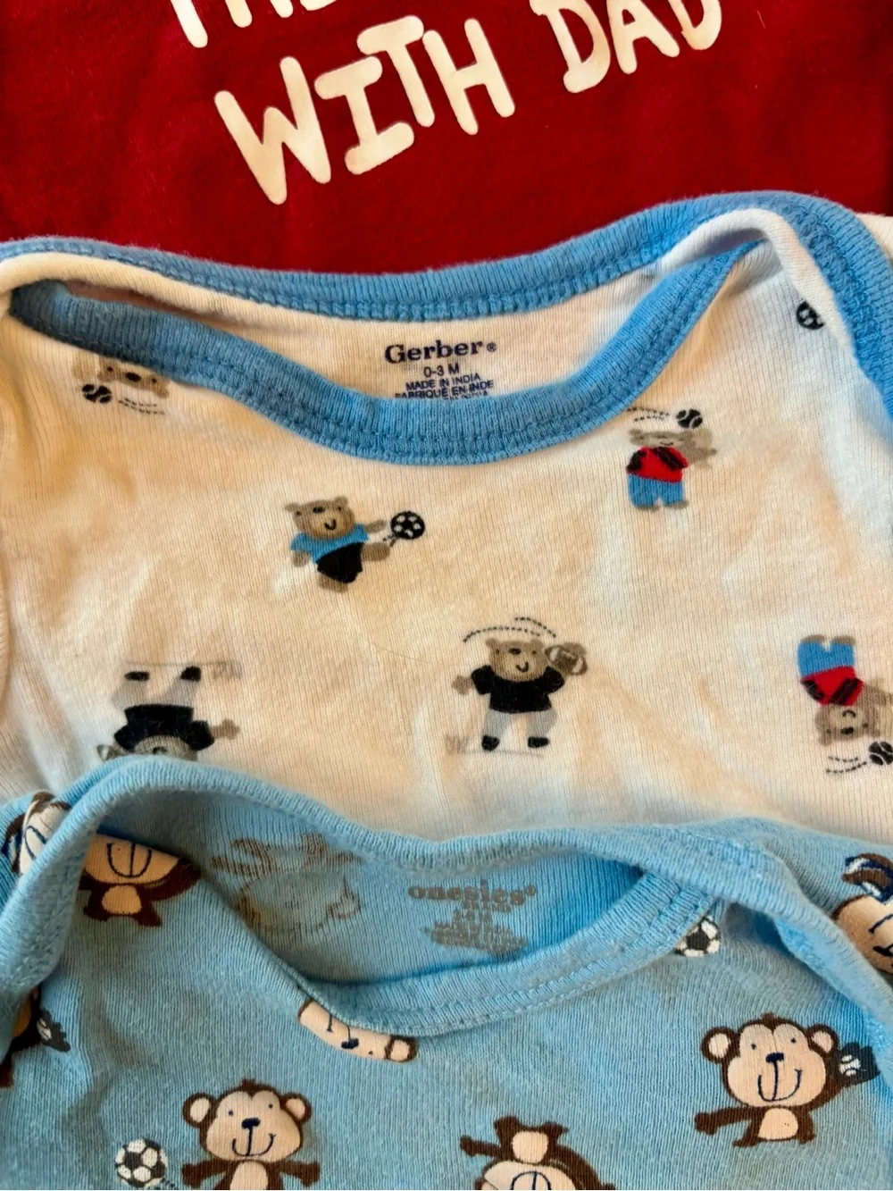 Sports themed onesie bundle